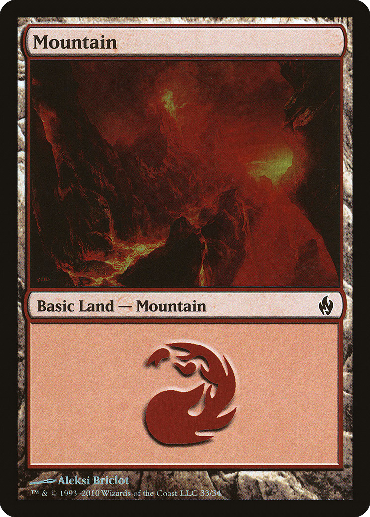 Mountain (33) (PD2-033) - Premium Deck Series: Fire and Lightning Foil