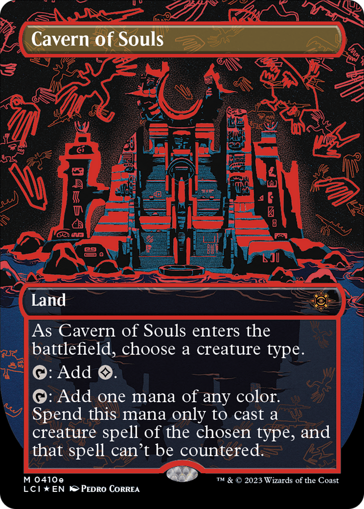 Cavern of Souls (0410e) (Borderless) (LCI-410E) - The Lost Caverns of Ixalan (Borderless) Foil