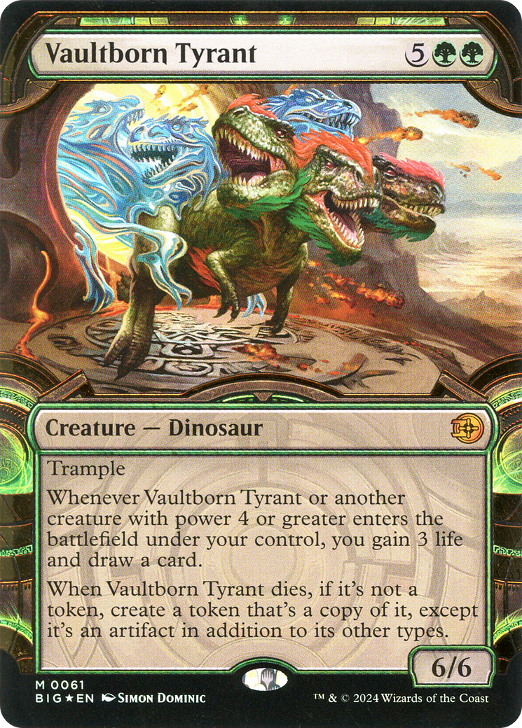 Vaultborn Tyrant (Showcase) (Raised Foil) (BIG-061) - The Big Score: (Showcase) Foil