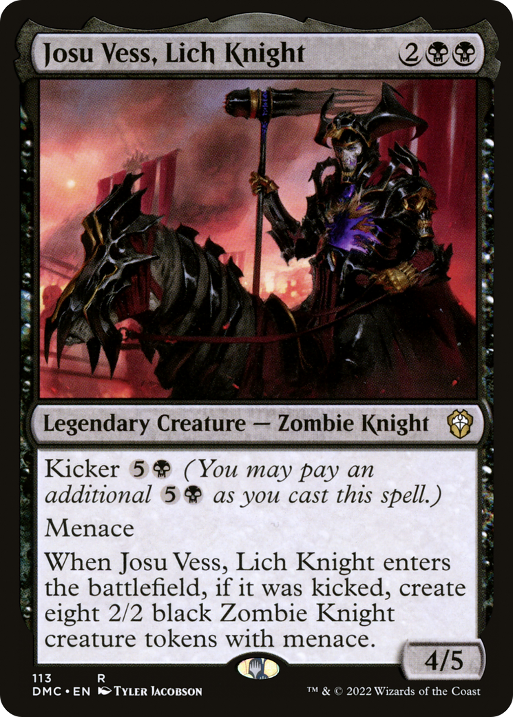 Josu Vess, chevalier-liche (DMC-113) - Commandant uni de Dominaria