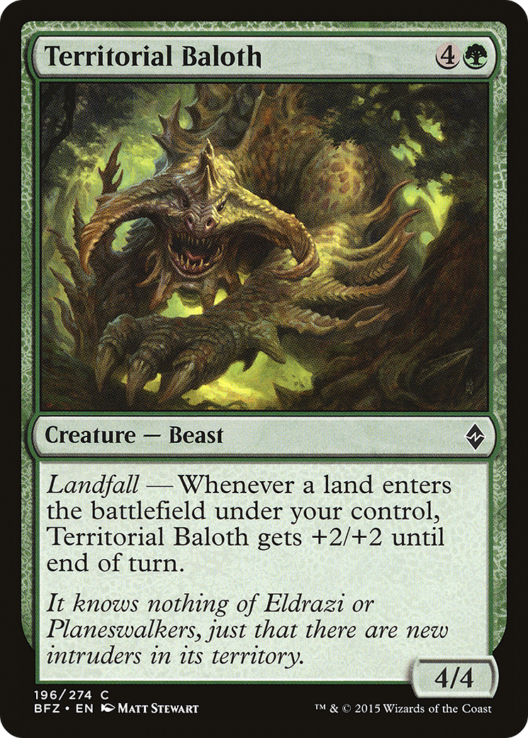 Baloth territorial (BFZ-196) - Bataille pour Zendikar