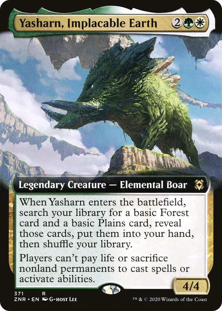 Yasharn, Implacable Earth (Extended Art) (ZNR-371) - Zendikar Rising: (Extended Art)