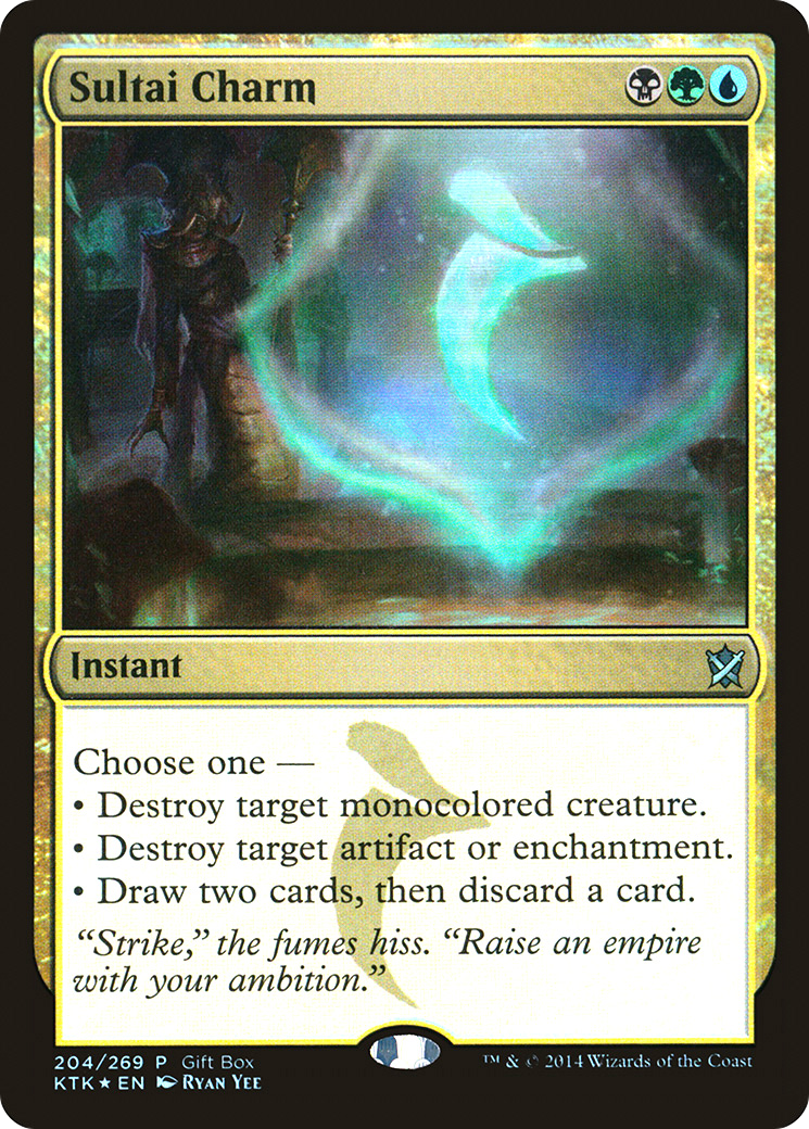 Charme Sultaï (GBP-204) - Feuille promotionnelle des Khans de Tarkir