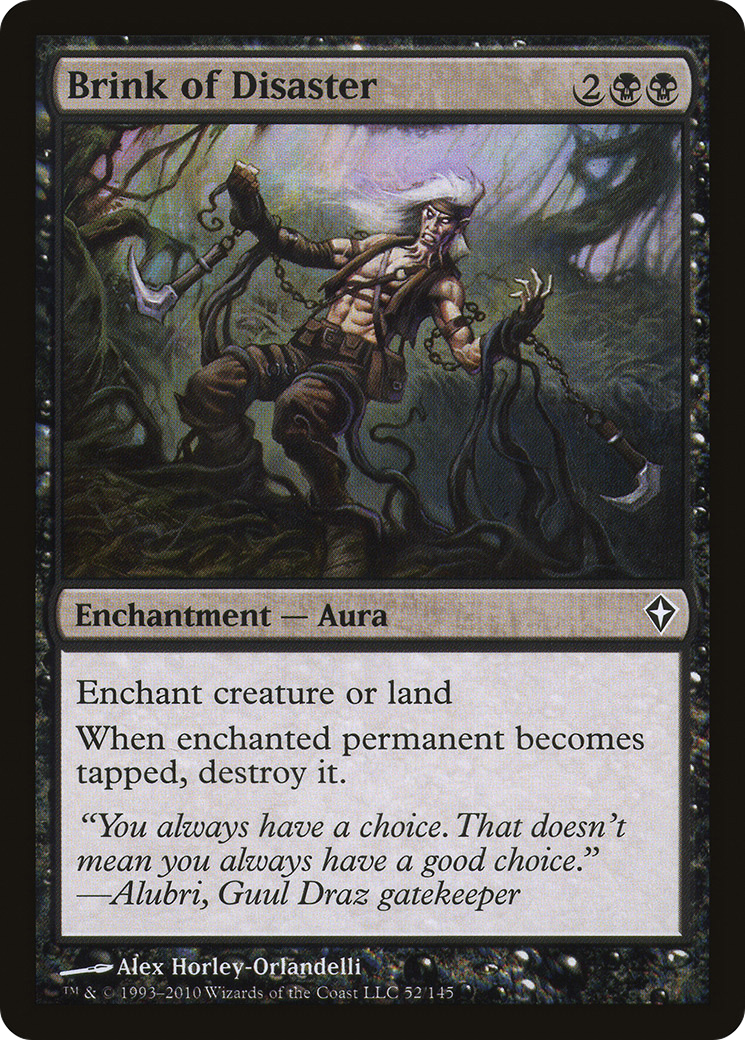 Au bord du désastre (WWK-052) - Worldwake Foil