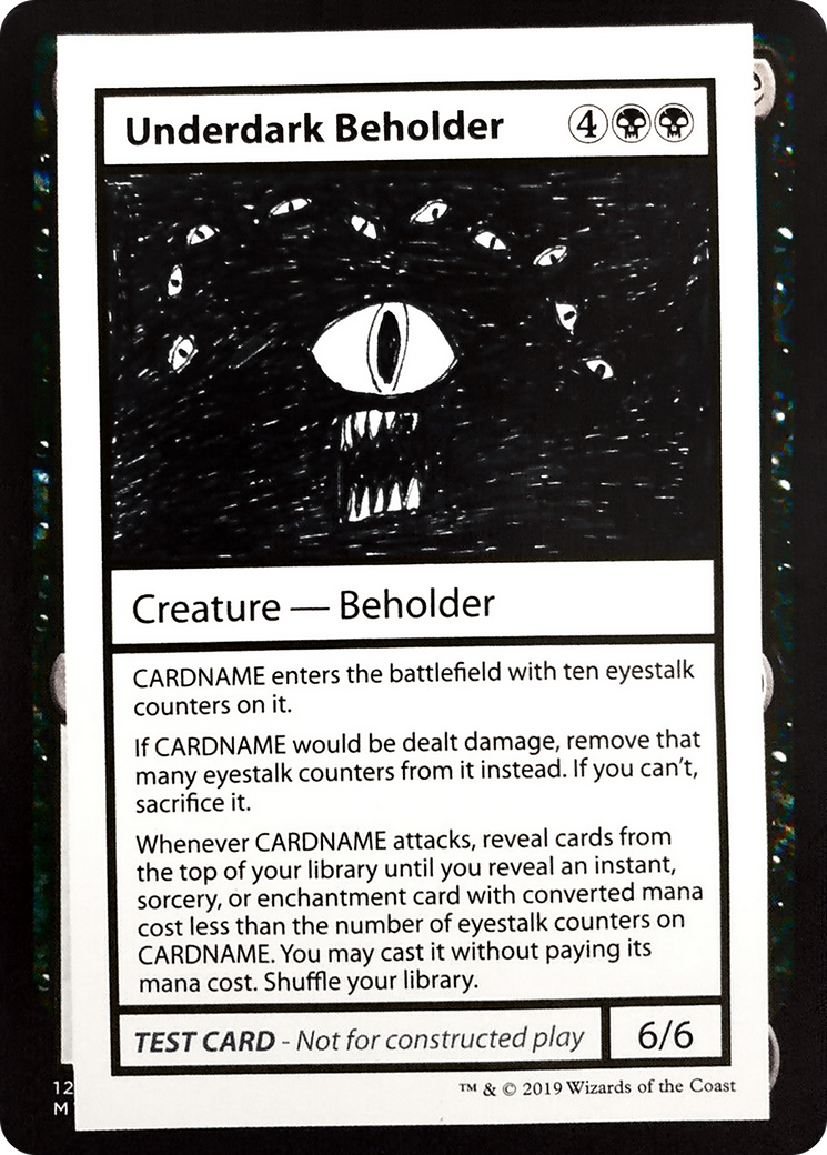 Underdark Beholder (No PW Symbol) (CMB1-) - Mystery Booster Playtest Cards 2021