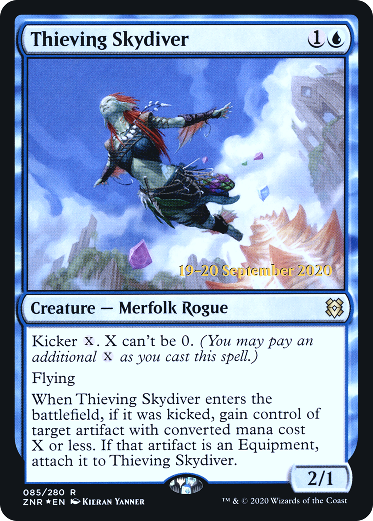 Thieving Skydiver (PRE-85S) - Zendikar Rising Promos Foil