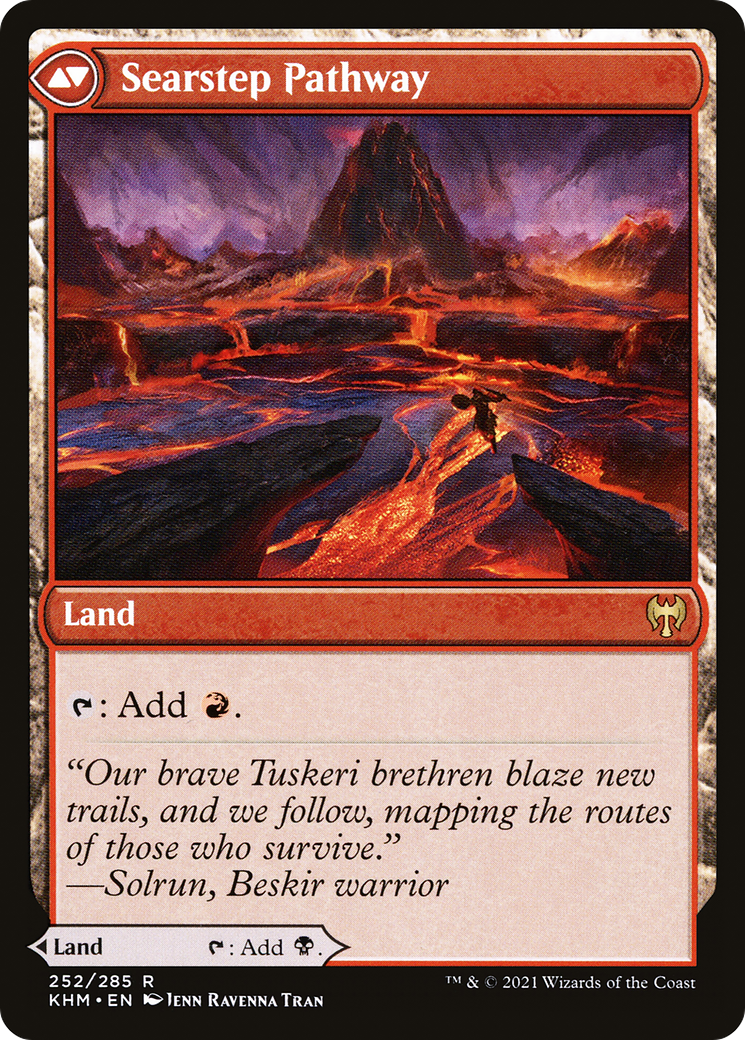 Voie Blightstep // Voie Searstep (KHM-252) - Kaldheim Foil
