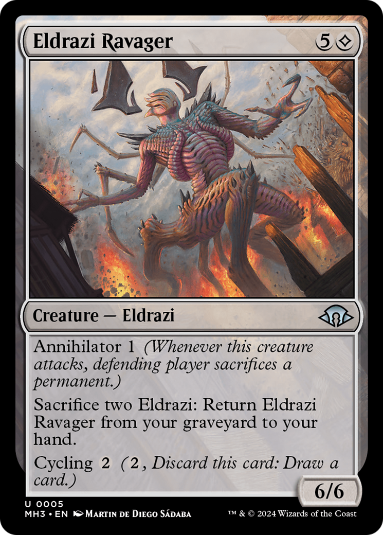 Ravageur Eldrazi (MH3-005) - Feuille d'Horizons Modernes 3