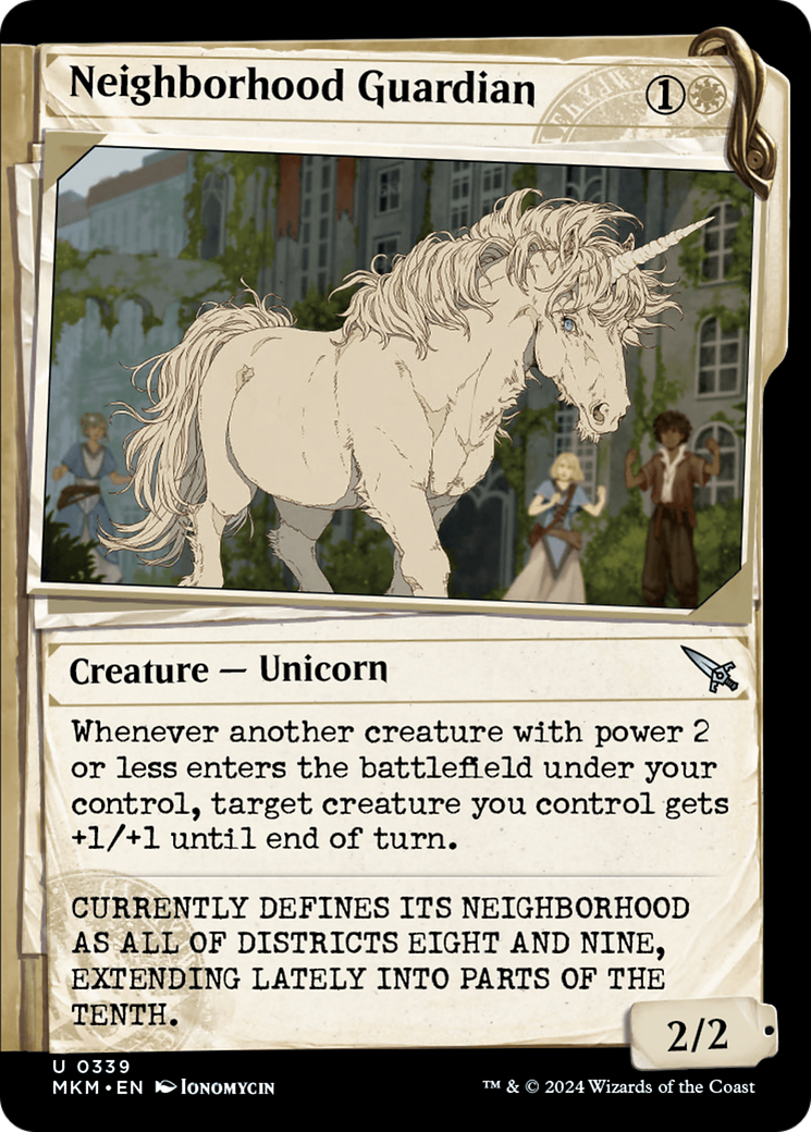 Neighborhood Guardian (Showcase) (MKM-339) - Murders at Karlov Manor: (Showcase) Foil