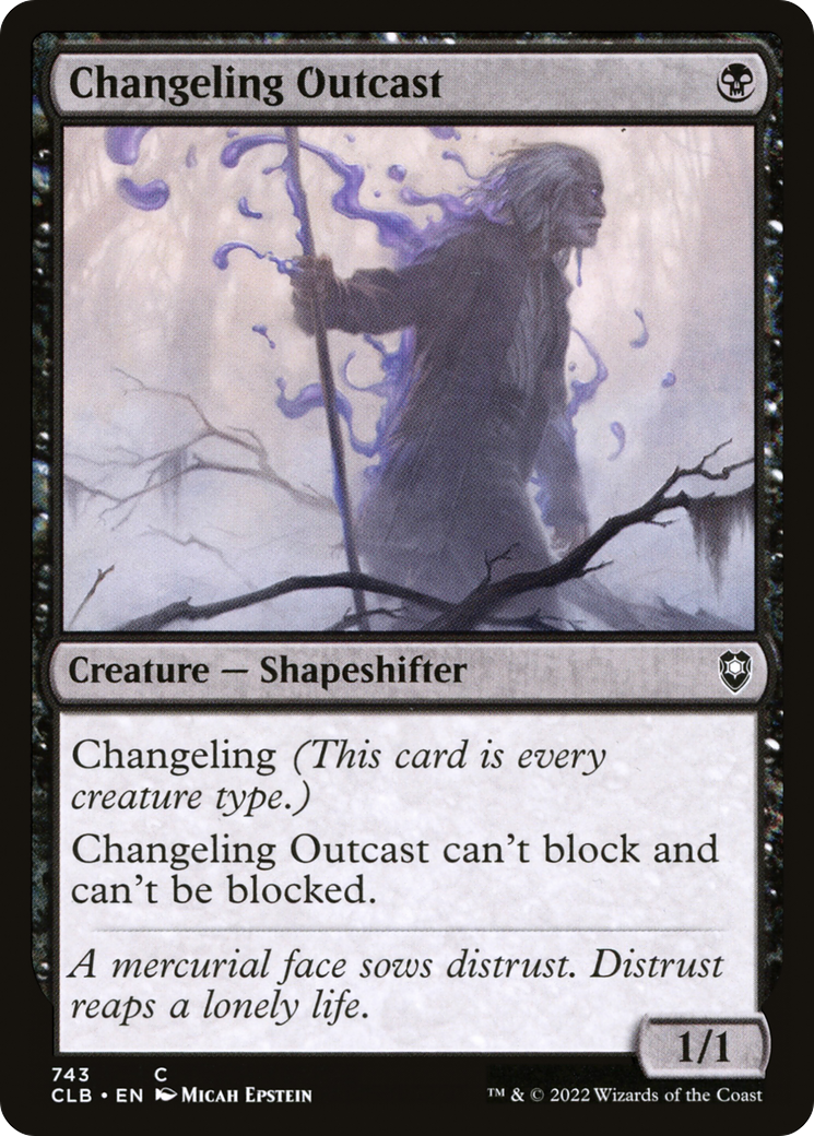 Changeling Outcast (CLB-743) - Commander Legends : La Bataille de Baldur's Gate