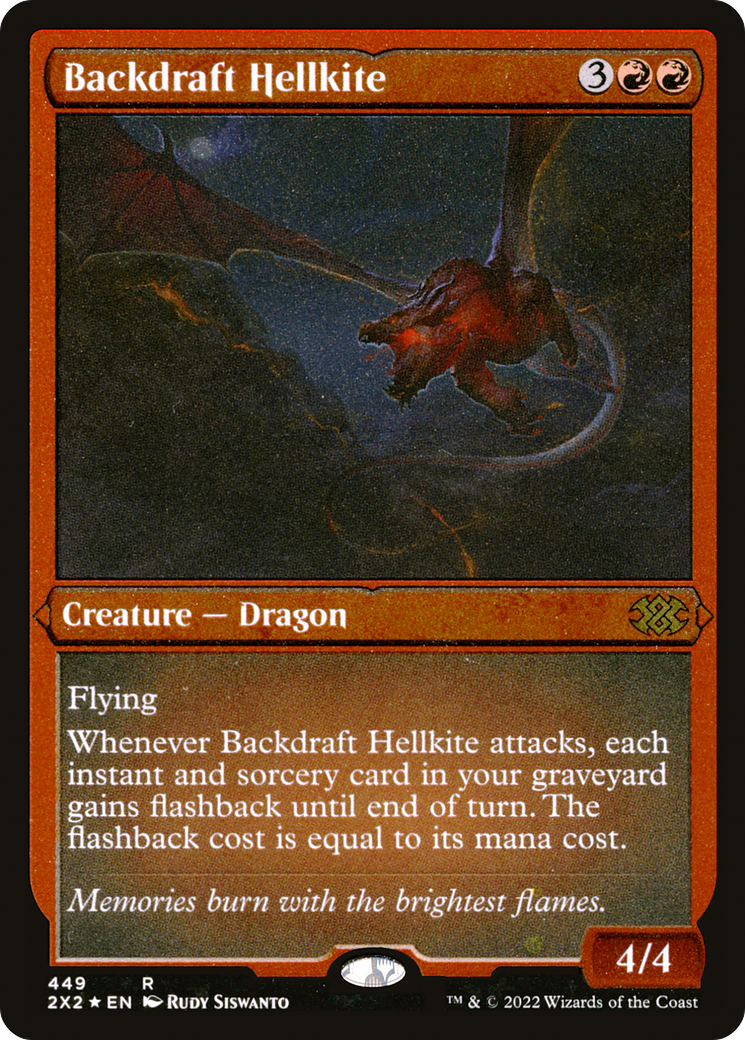 Backdraft Hellkite (2X2-449) - Double Masters 2022 Feuille gravée