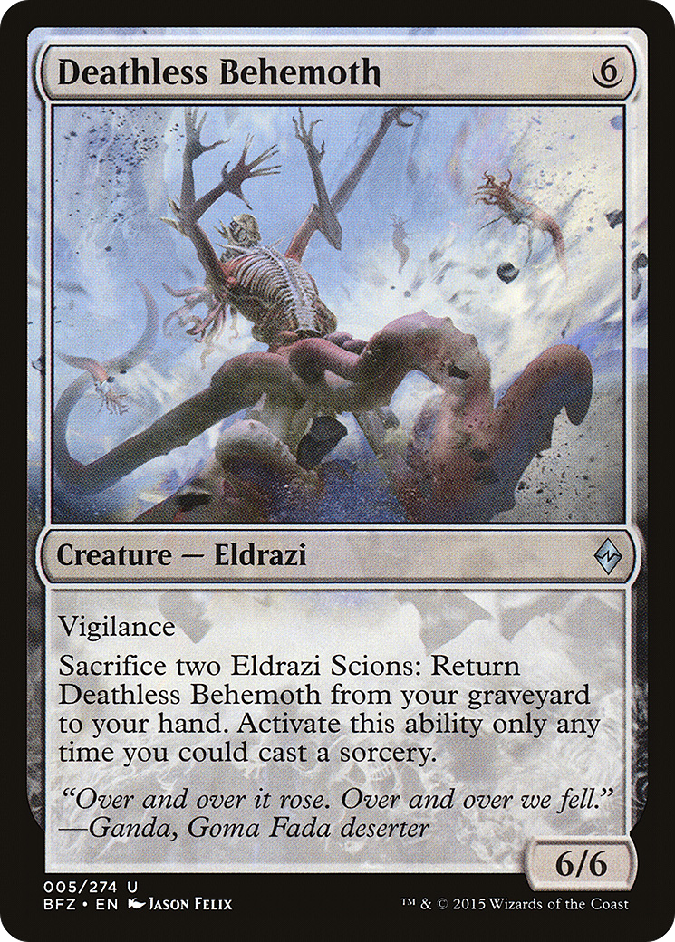 Béhémoth immortel (BFZ-005) - Bataille pour Zendikar