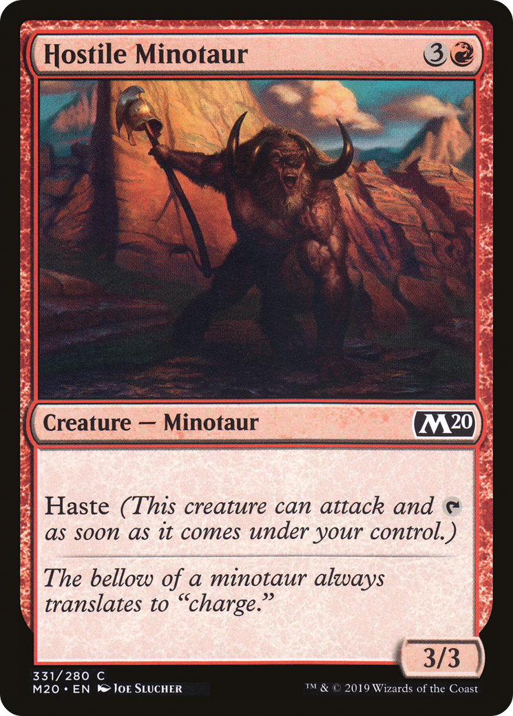 Hostile Minotaur (M20-331) - Core Set 2020