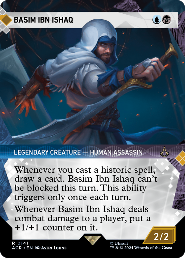 Basim Ibn Ishaq (Showcase) (ACR-141) - Assassin's Creed: (Showcase) (Borderless) Foil