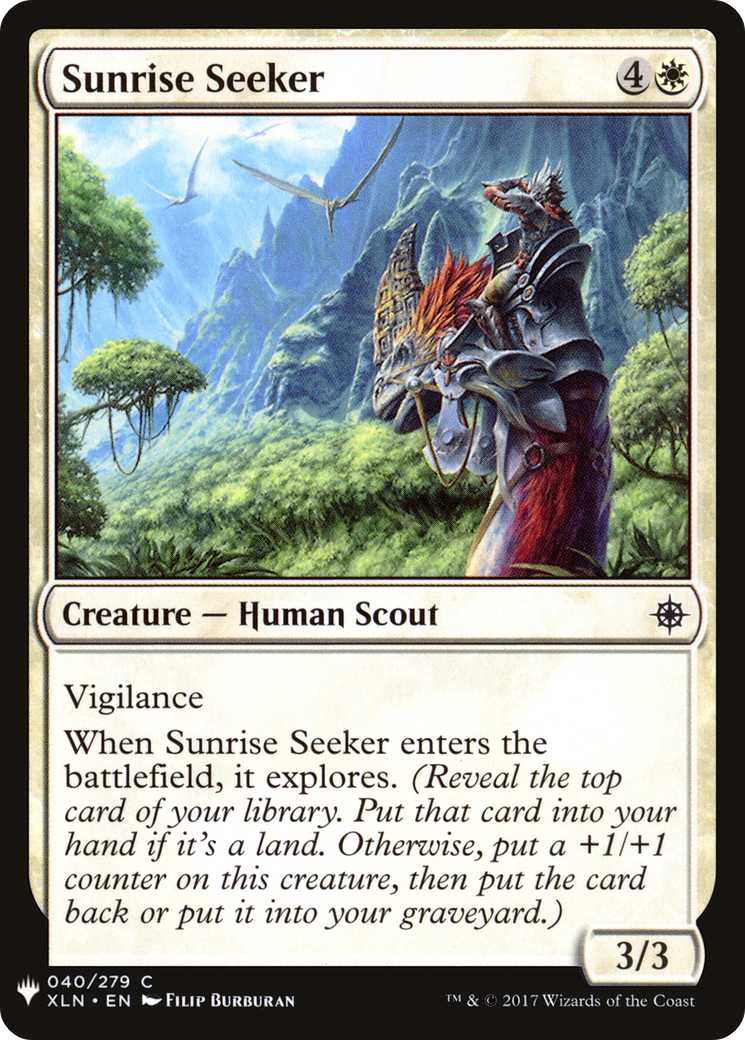 Sunrise Seeker (LIST-XLN-40) - The List