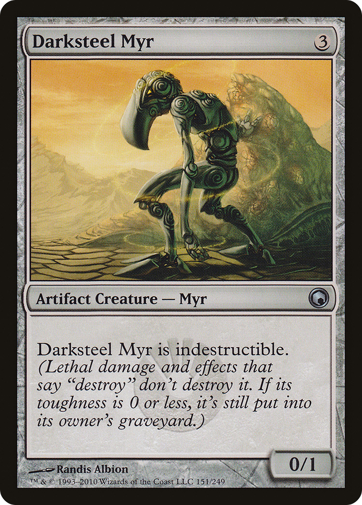 Myr d'acier sombre (SOM-151) - Cicatrices de Mirrodin