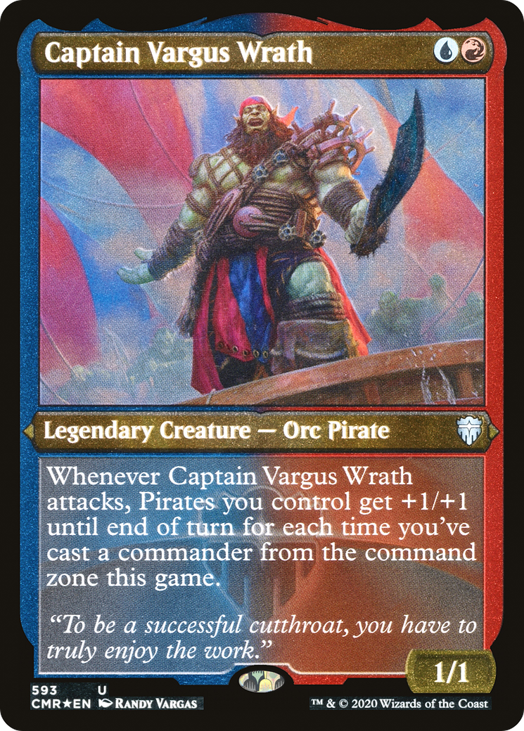 Capitaine Vargus Wrath (CMR-593) - Commander Legends Etched Foil