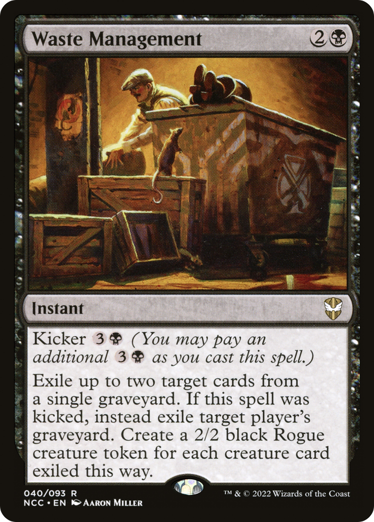 Gestion des déchets (NCC-040) - New Capenna Commander