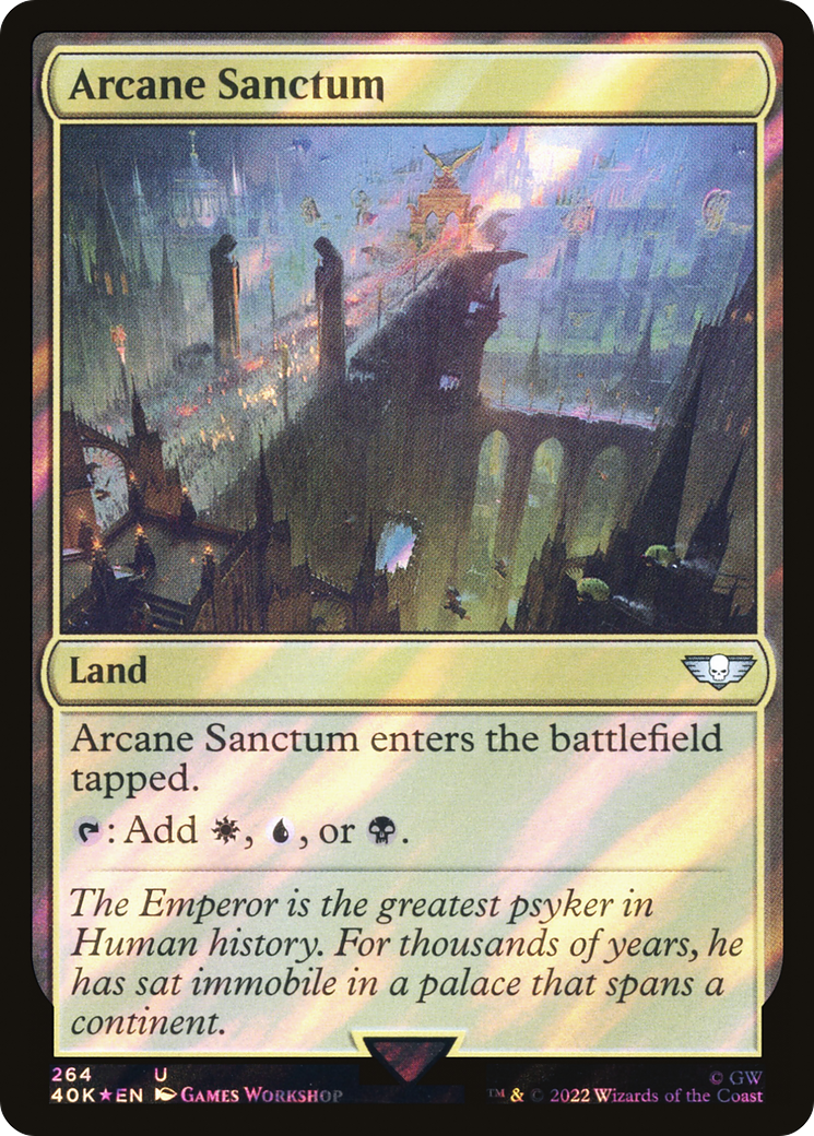 Arcane Sanctum (Surge Foil) (40K-264★) - Warhammer 40,000 Commander Foil