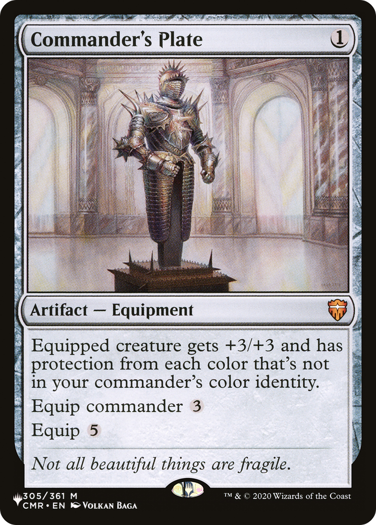 Commander's Plate (LIST-305/361) - The List