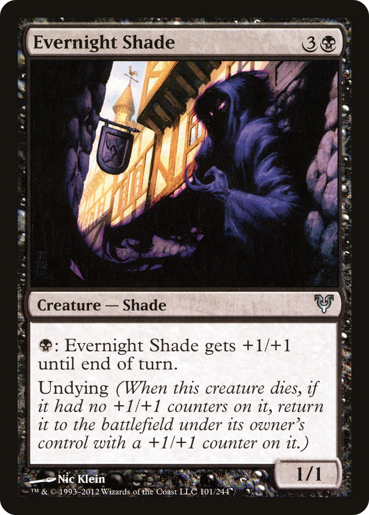 Evernight Shade (AVR-101) - Feuille restaurée Avacyn