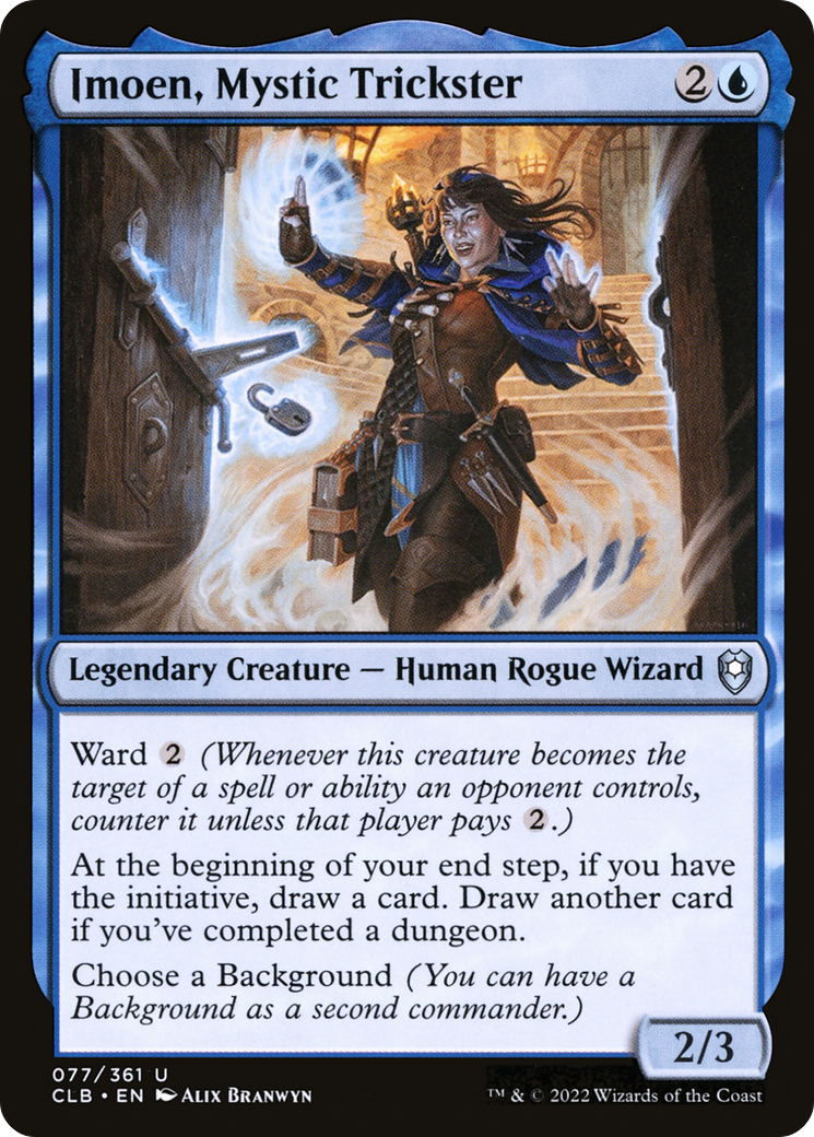 Imoen, Mystic Trickster (CLB-077) - Commander Legends : La Bataille pour Baldur's Gate (version foil)