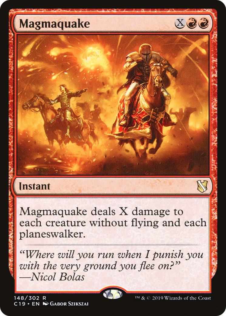 Séisme de magma (C19-148) - Commander 2019