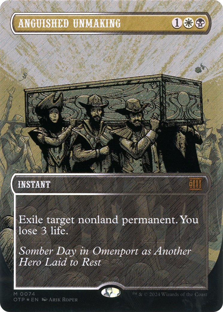 Angoissé (OTP-074) - Dernières nouvelles : (Extended Art) (Borderless) Foil