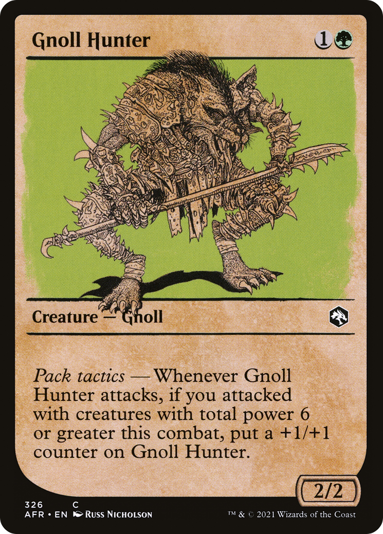 Gnoll Hunter (Showcase) (AFR-326) - Adventures in the Forgotten Realms: (Showcase) Foil