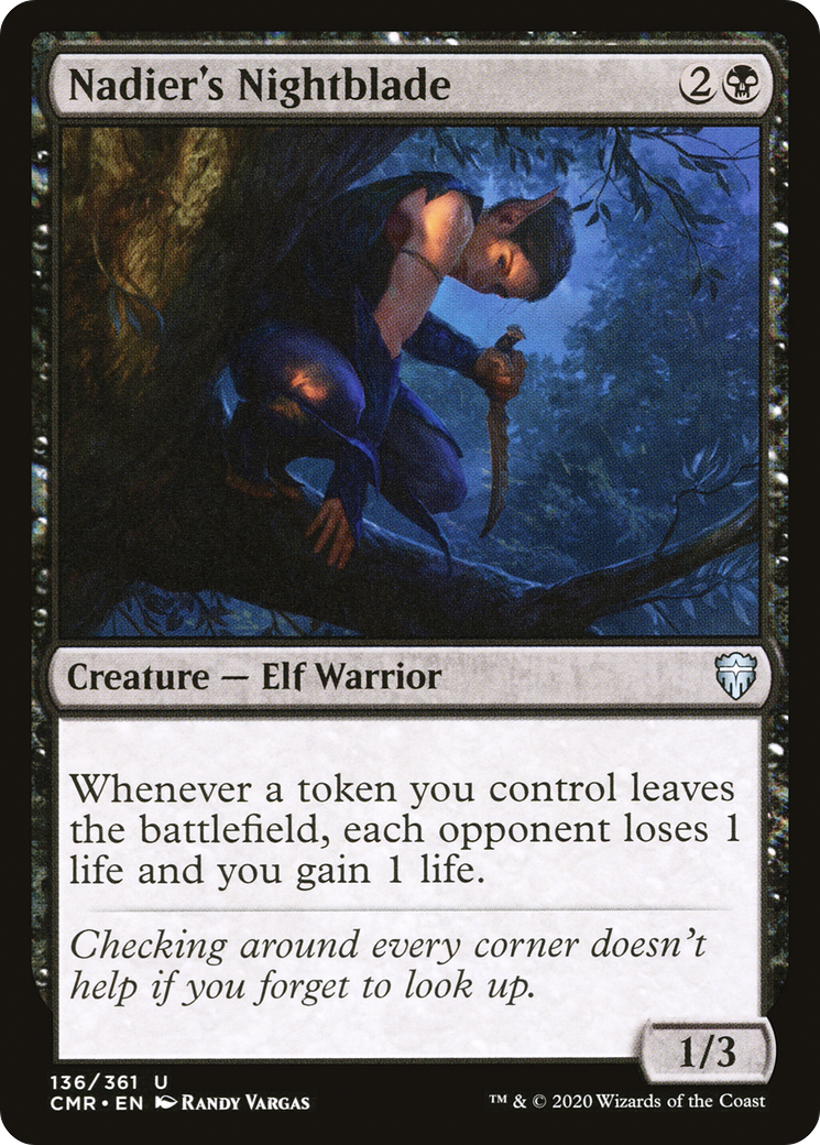 Lame de nuit de Nadier (CMR-136) - Commander Legends Foil