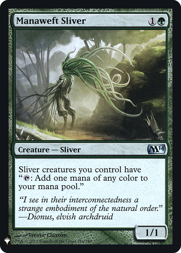 Manaweft Sliver (LIST-M14-184) - The List Foil