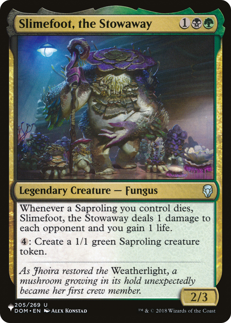 Slimefoot, the Stowaway (LIST-DOM-205) - The List