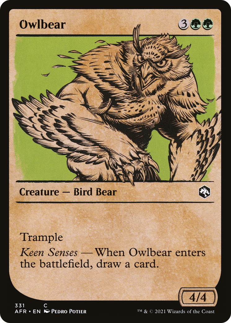 Owlbear (Showcase) (AFR-331) - Adventures in the Forgotten Realms: (Showcase) Foil