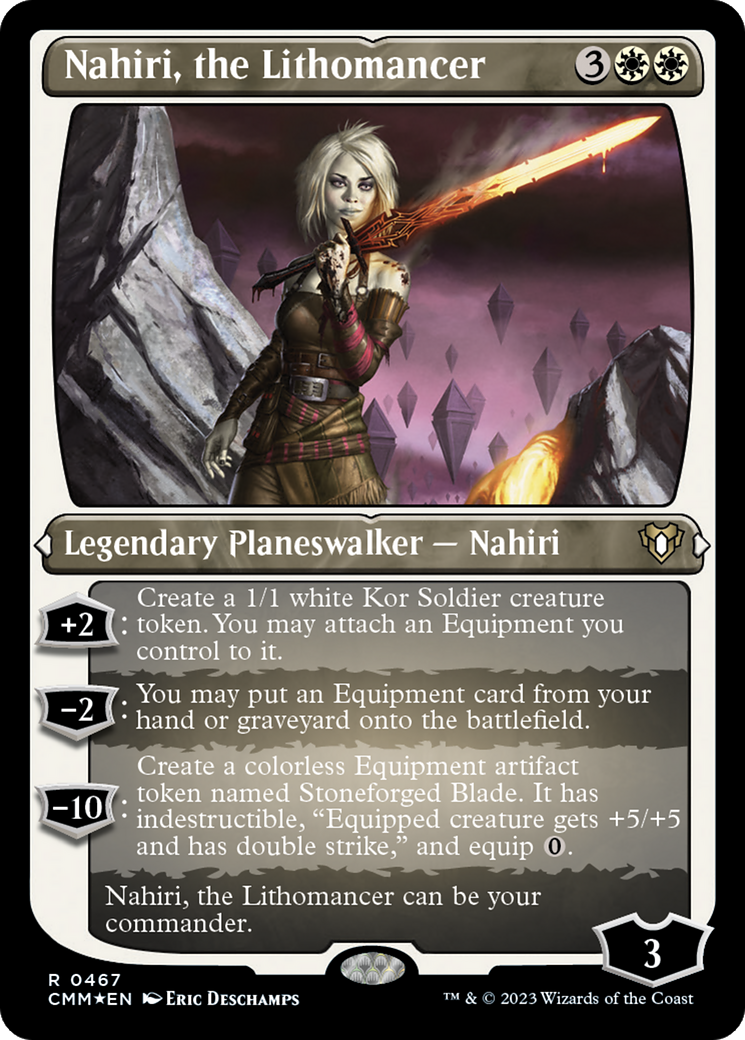 Nahiri, la lithomancienne (CMM-467) - Commander Masters Etched Foil