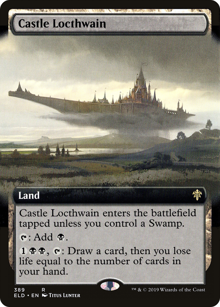 Château de Locthwain (ELD-389) - Trône d'Eldraine : (Extended Art)