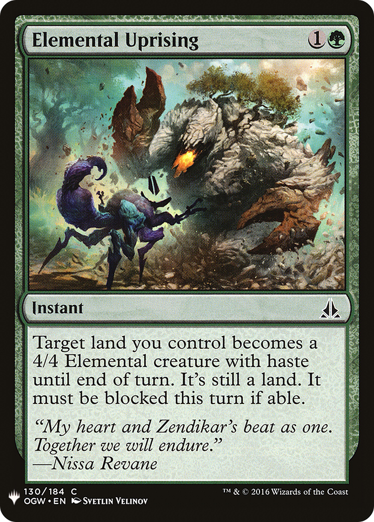 Elemental Uprising (LIST-130) - The List