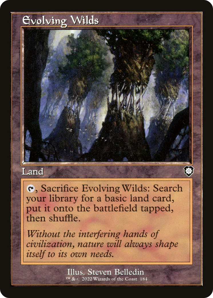 Evolving Wilds (Retro Frame) (BRC-184) - The Brothers' War Commander