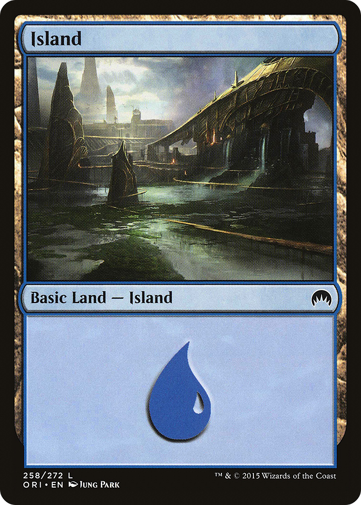 Island (258) (ORI-258) - Magic Origins Foil