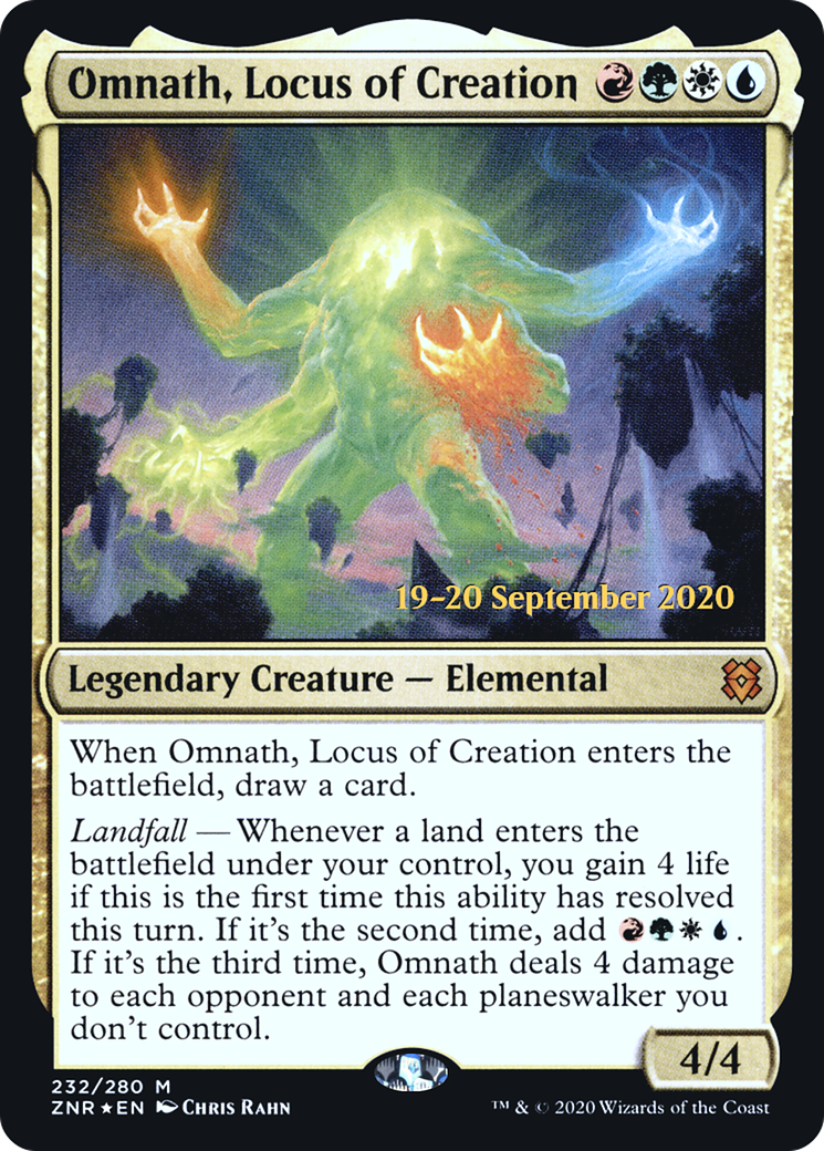 Omnath, Locus of Creation (PRE-232S) - Zendikar Rising Promos Foil
