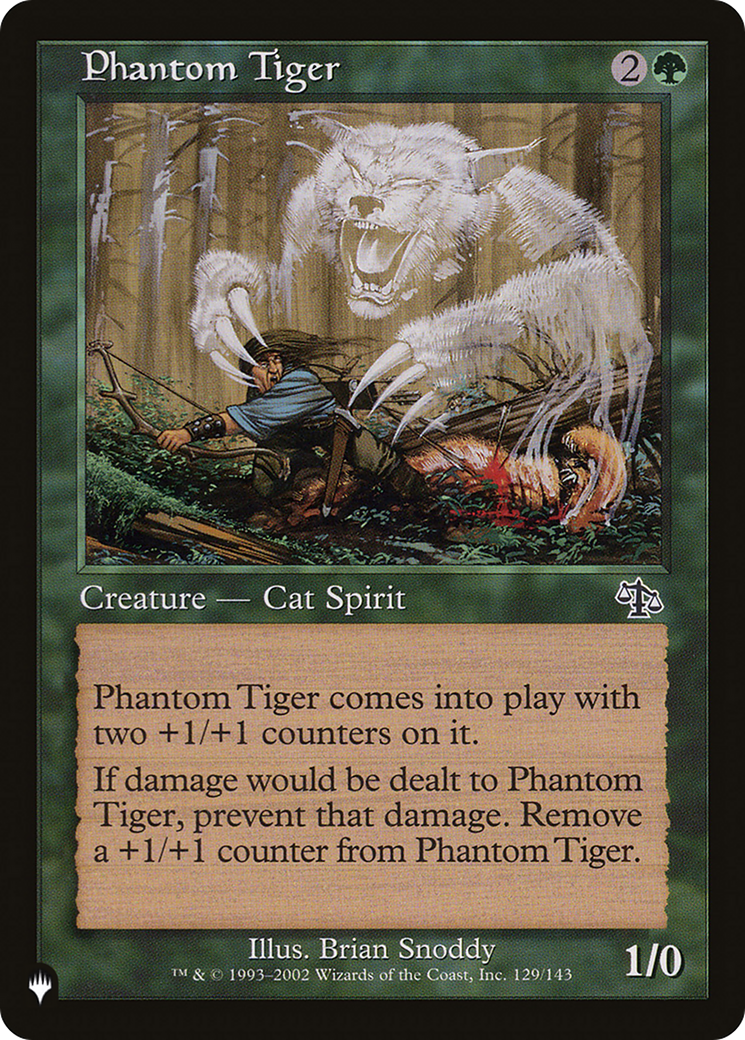 Phantom Tiger (LIST-JUD-129) - The List