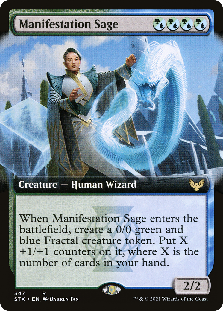 Sage Manifestation (STX-347) - Strixhaven : École des Mages : (Extended Art) Foil