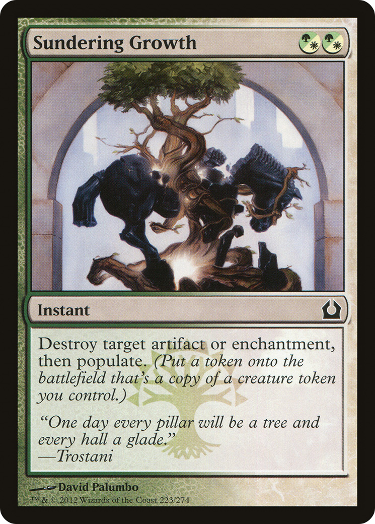 Sundering Growth (RTR-223) - Return to Ravnica Foil