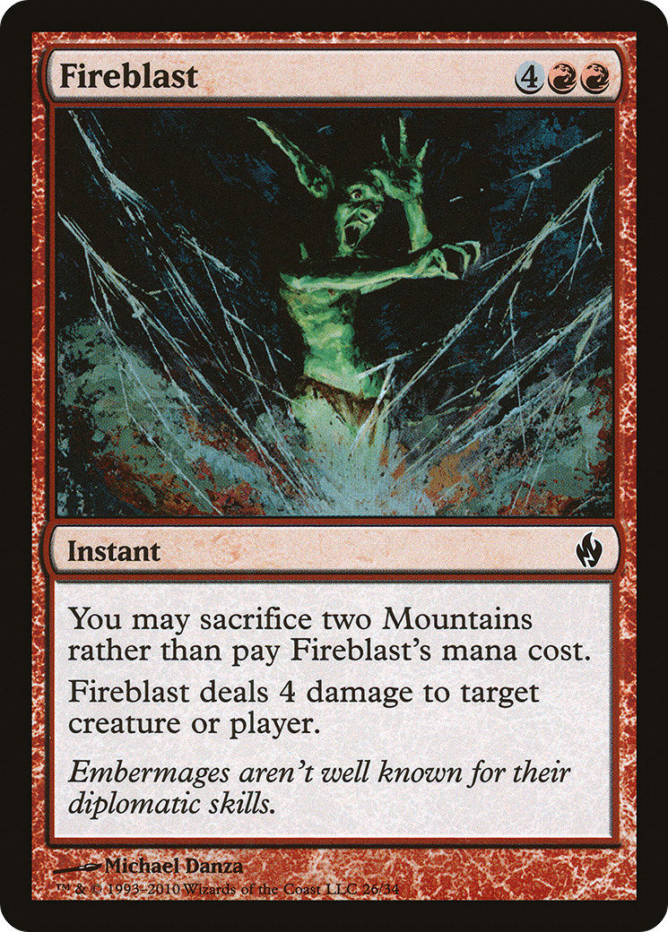 Fireblast (PD2-026) - Premium Deck Series: Fire and Lightning Foil