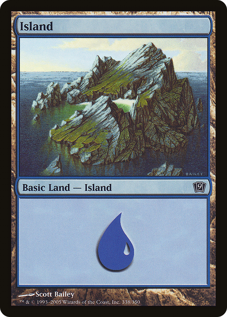 Island (338) (9ED-338★) - Ninth Edition Foil