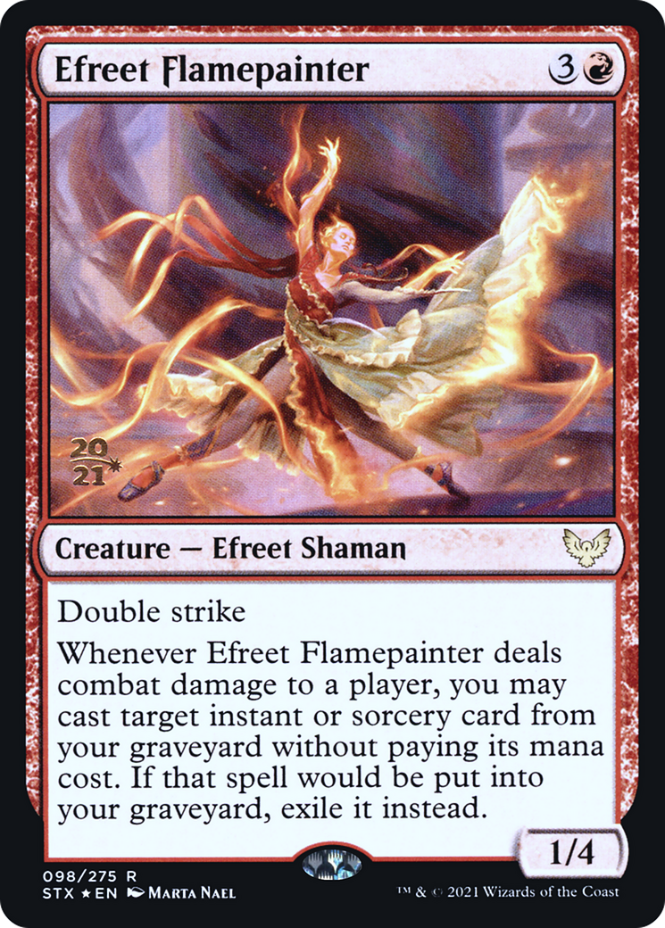 Efreet Flamepainter (PRE-098) - Strixhaven: School of Mages Promos Foil
