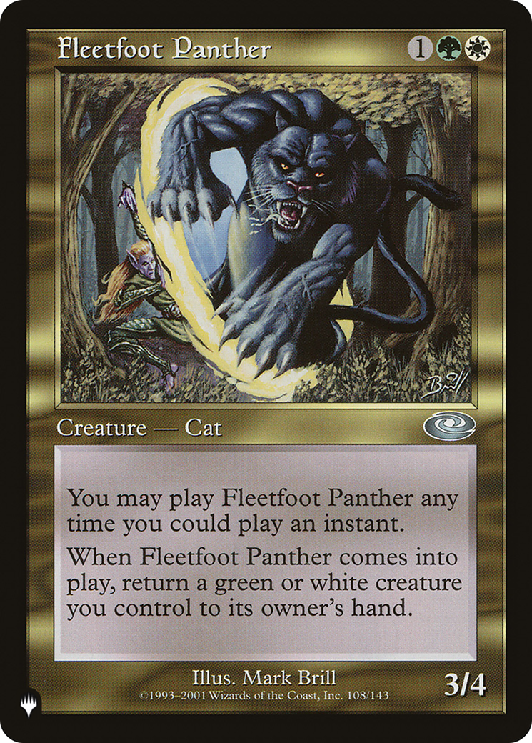 Fleetfoot Panther (LIST-108/143) - The List