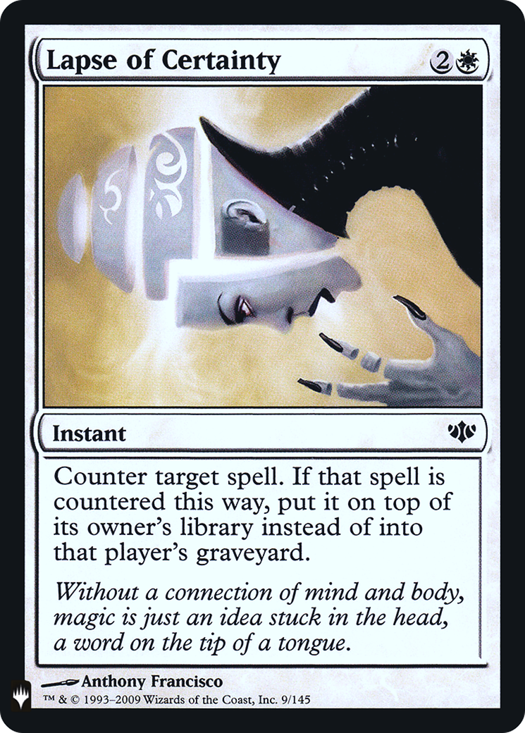 Lapse of Certainty (LIST-CON-9) - The List Foil