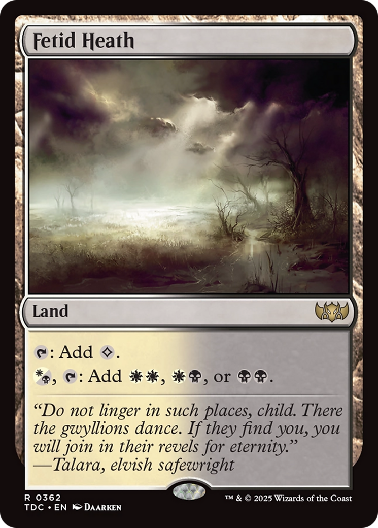 Fetid Heath (TDC-362) - Commander: Tarkir: Dragonstorm