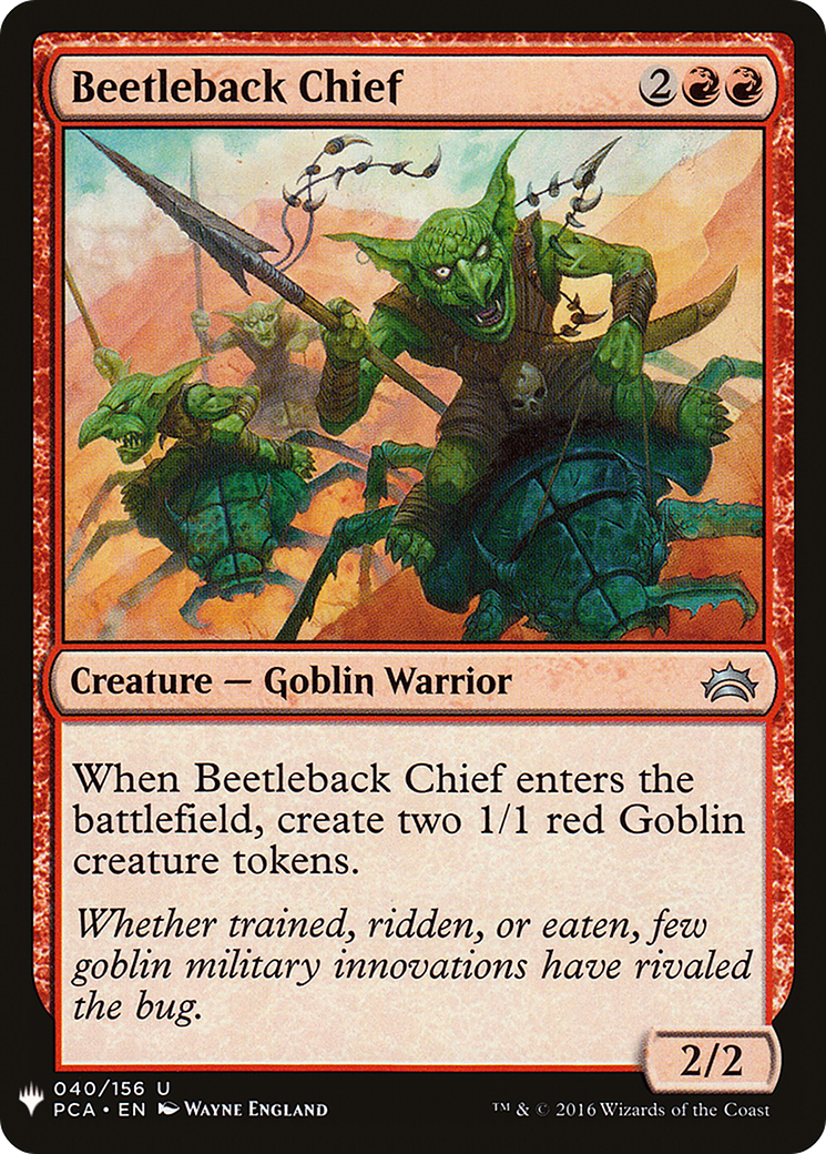 Beetleback Chief (LIST-040) - The List