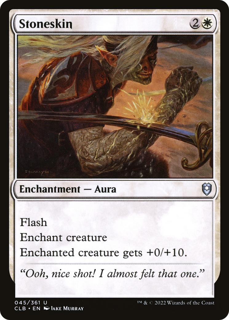 Peau de pierre (CLB-045) - Commander Legends : La Bataille pour Baldur's Gate (feuille d'aluminium)